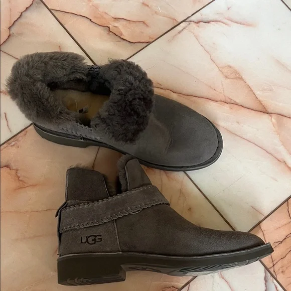 UGG Charcoal Suede Winter Boots - Picture 7 of 7